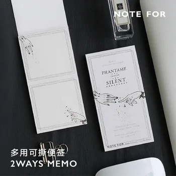 

30Sheets/pack Fantasia Chapter 2 Ways Memo Portable Traveler's Memo Pad Planner Notepad DIY Memo Notes School Office Supplies