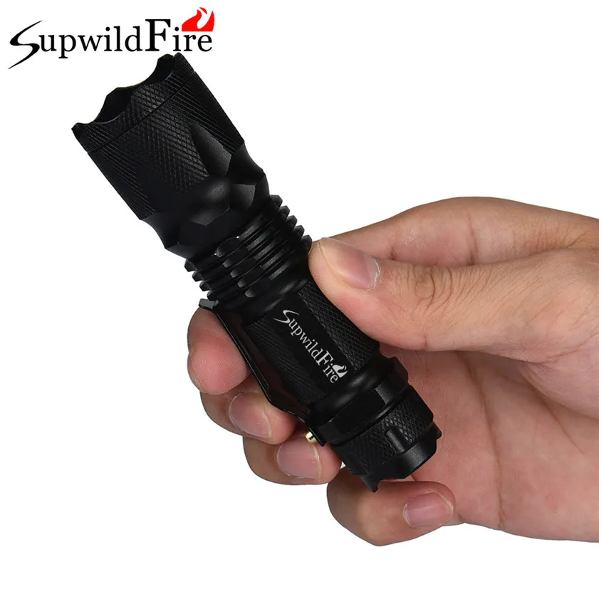 

Super SupwildFire CREE Q5 AA/14500 3 Modes ZOOMABLE LED Flashlight Torch Super Bright 170509