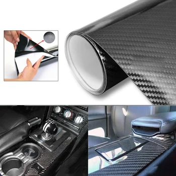 

5D High Glossy Carbon Fiber Vinyl Film Car Styling Wrap Accessories FOR Ford Taurus Mondeo Galaxy Falcon Everest S-MAX Escort