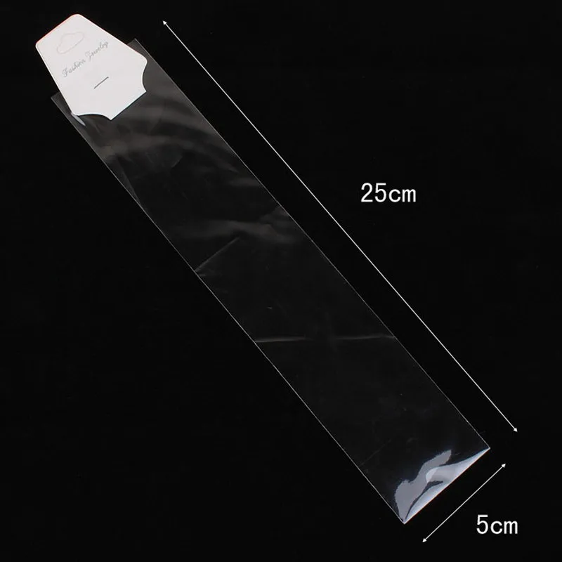 

200pcs/lot Clear Resealable Cellophane BOPP Bags 5x25cm /1.96x0.98" Transparent Opp Bag Packing Plastic Bags Self Adhesive Seal