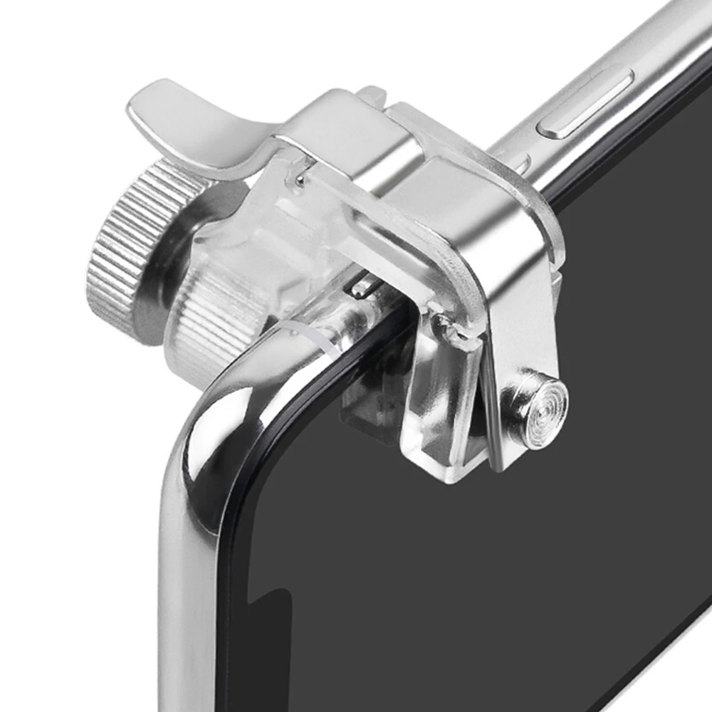 New  Mobile Gaming Trigger For PUBG Metal Mobile Trigger Gamepad Gaming Shooter Controller Fire Button Aim Key New  Mobile Gaming Trigger For PUBG Metal Mobile Trigger Gamepad Gaming Shooter Controller Fire Button Aim Key