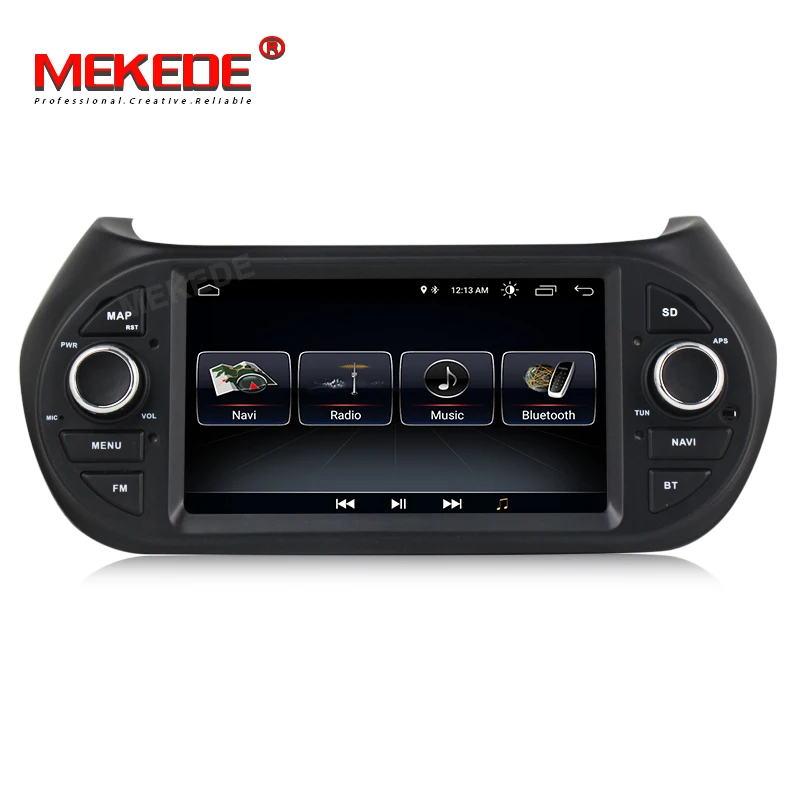 MEKEDE HD Автомобильный мультимедийный плеер gps Android 8,1 автомобильный Радио 1Din DVD для FIAT/Fiorino/Qubo/Citroen/Nemo/peugeot/Bipper