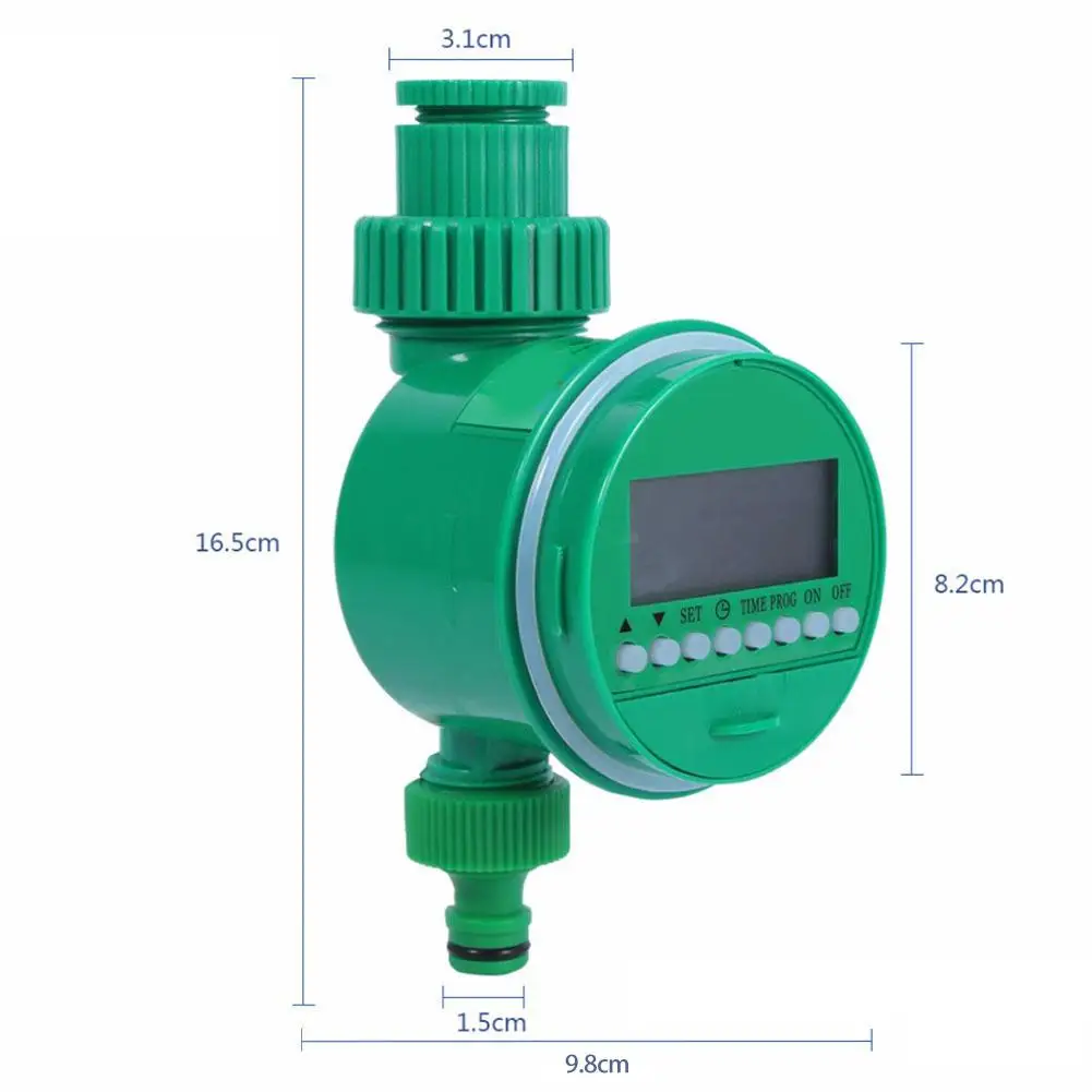 AsyPets зеленый автоматический садовый контроллер для наружного орошения система разбрызгивания воды таймер 11*11*9 см