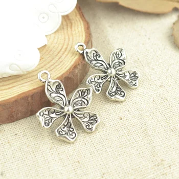 

wholesale 50pcs metal tibetan silver charms metal flower antique pendants fit diy Necklaces&Bracelets jewelry making 3193