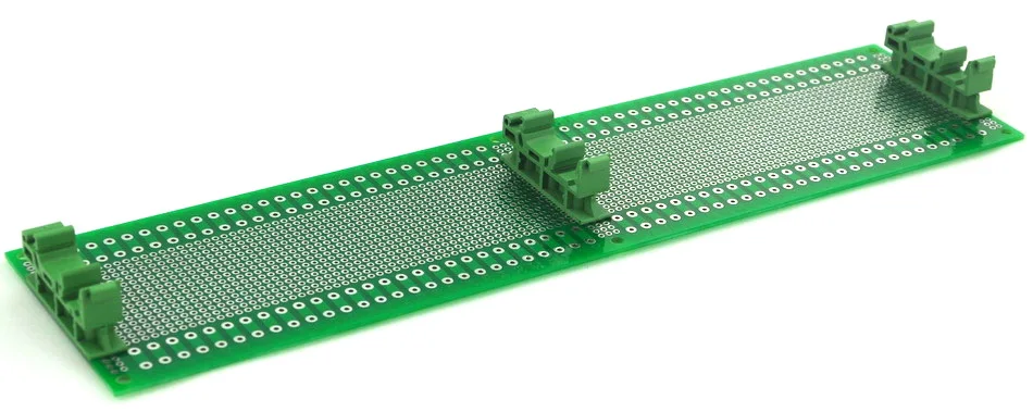 Прототип PCB с адаптером din-рейки, 296x72 мм, для проектов din-рейки DIY