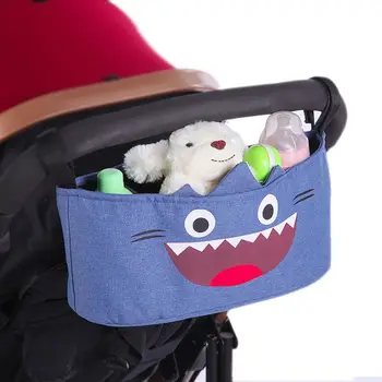 

Universal Baby Stroller Organizer Bag Storage Large Space Trolley Hooks Hanging Bags Stroller Accessories
