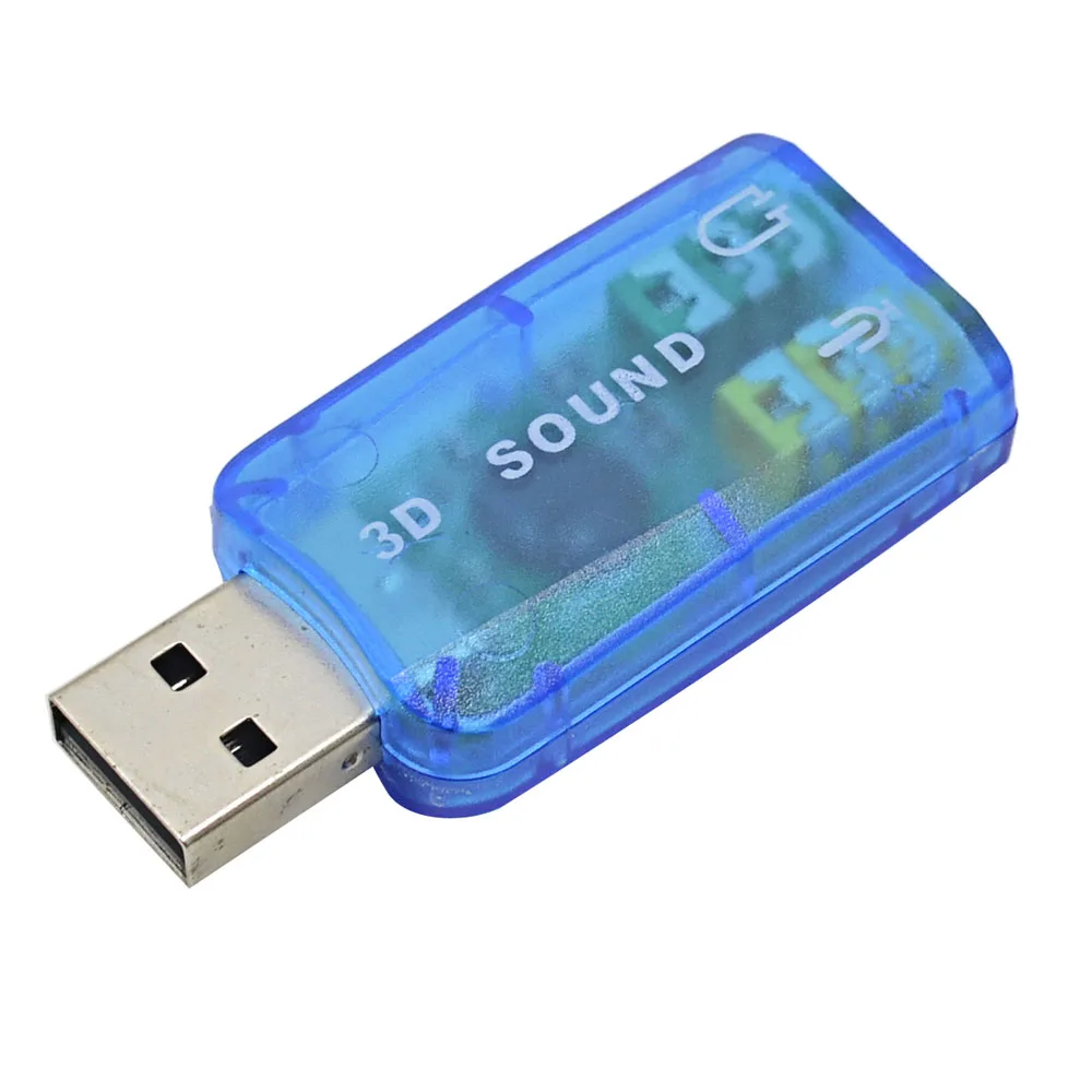 TISHRIC USB внешняя звуковая карта 5,1 3D аудио адаптер USB до 3,5 мм Интерфейс микрофон наушники для MAC компьютер профессиональный