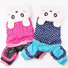 New Winter Dog Jumpsuit Pants Cute Rabbit Pet Chihuahua Clothing Hoodie Small Dogs Coat Windproof Jacket For Dog Costume