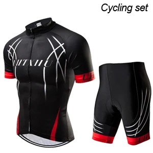 Uhtxhu Summer Cycling Jersey Set Mountain Bike Clothing MTB Bicycle Wear Clothes Maillot Ropa Ciclismo Men Cycling Sets - Цвет: Cycling Set