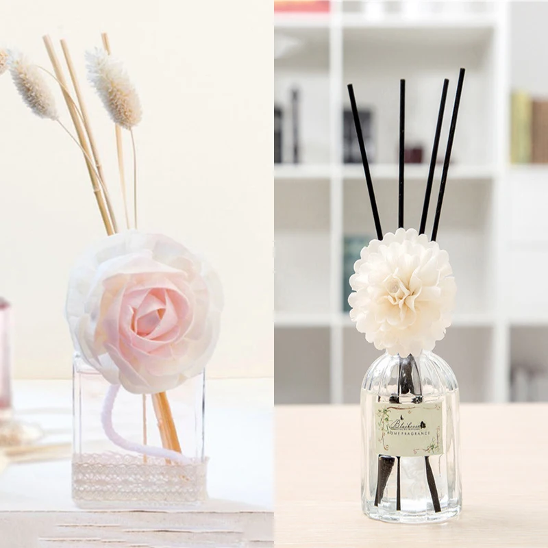 

2pcs/lot 100ml+100ml Reed Diffuser With Dired Flower and Rattan Sticks Osmanthus/Lavender/Lemon/Jasmime/Camellia/Bamboo/Rose,etc