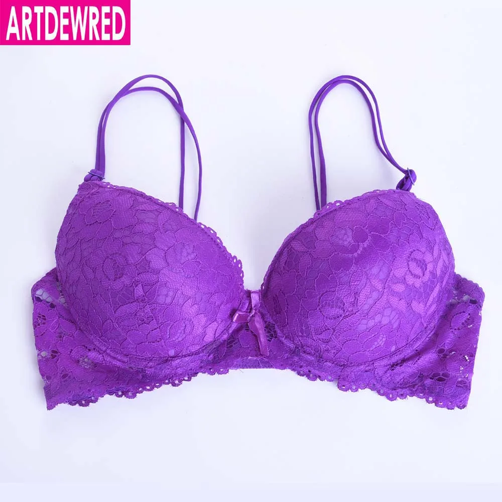 ARTDEWRED Brand Women Lace Push Up Bra Top Cups Clothing Lingerie Sexy Plus Size Bra Crossover design sujetador 36 38 40 42 44