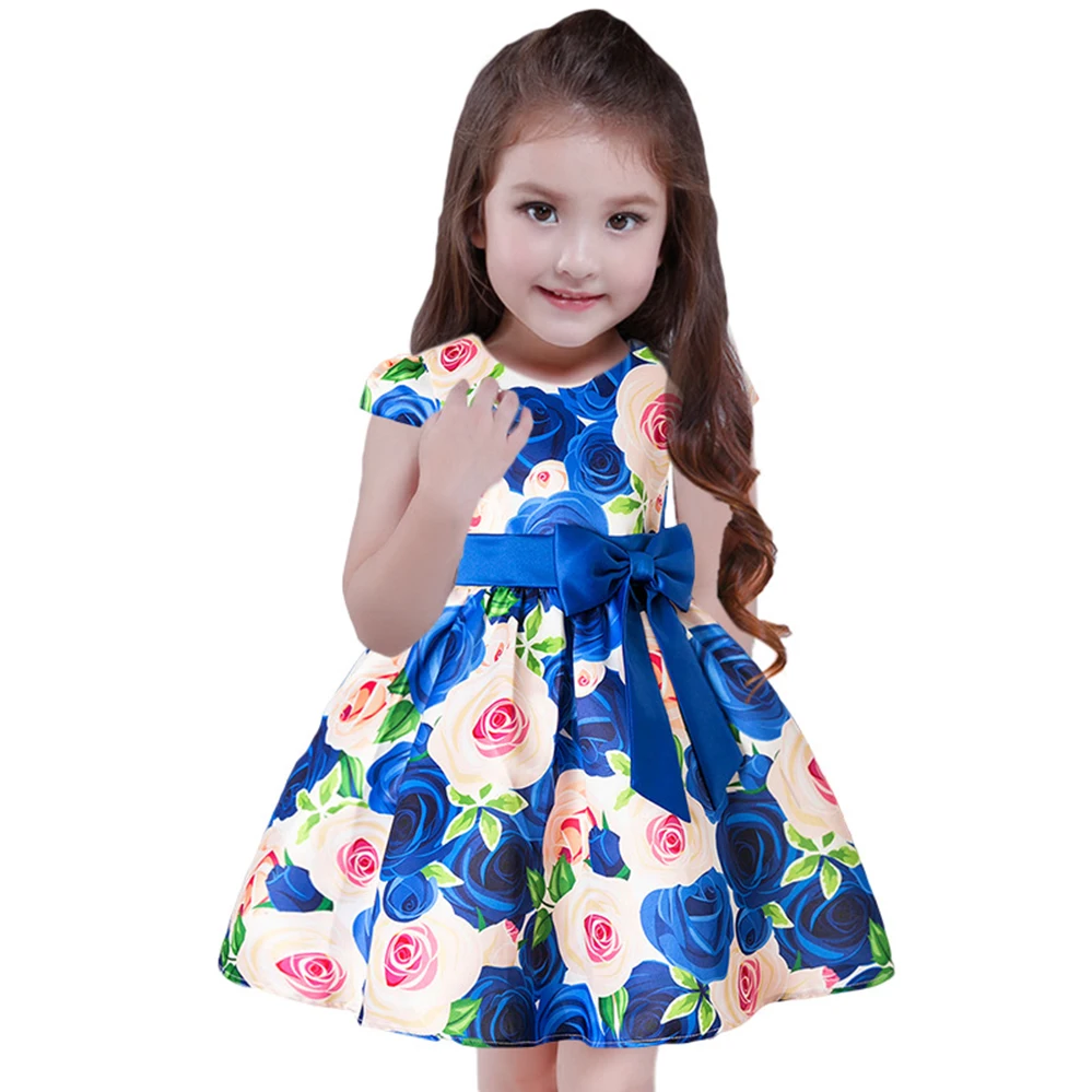

Baby Girls Floral Print Princess Dress Girls Infant Party Dress Kids Birthday Dresses Girl Children Clothing for 2 4 6 8 10 Year
