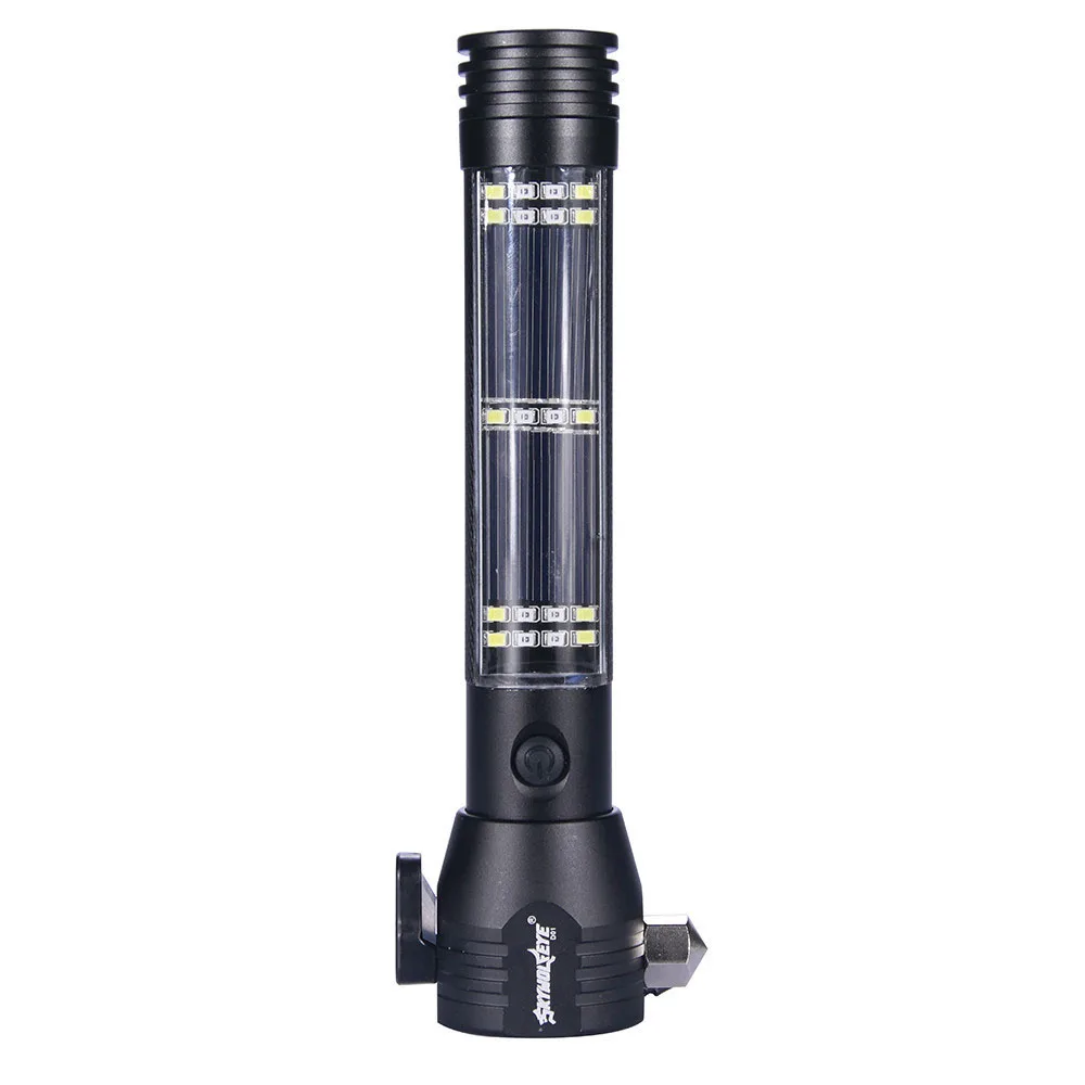 

Survival 10-In-1 Solar Power Multi-Function Tactical Flashlight Glass Breaker Camping Outdoor Car Home Emergency Torch Dropshipi
