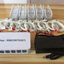 Мобильный 10 портов Дисплей Держатель Противоугонный дисплей смартфона стойка безопасности с сигнализацией и зарядным устройством