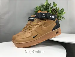 Nike Air Force 1 для мужчин и женщин кроссовки амортизирующие Спорт на открытом воздухе черный низкий Топ кроссовки EUR36-45