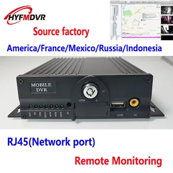 

Remote video monitoring host AHD 4CH MDVR RJ45 network port wired bus monitoring CMSV6 platform concentration
