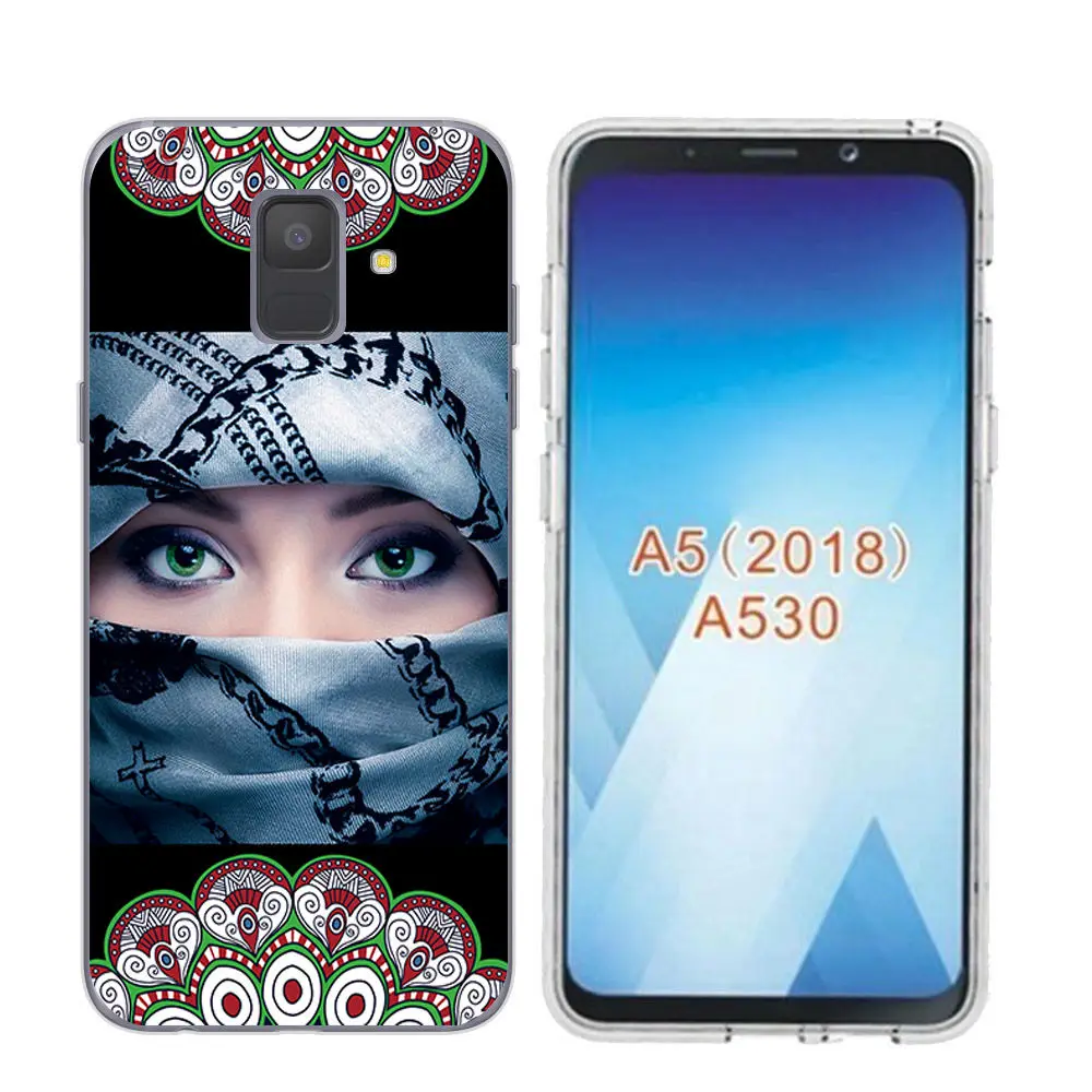Arvin Clear Soft TPU Case FOR Samsung A5 Paniting Case FOR Samsung A3 A7 A8 Fashion Back Protective Phone Cover FOR A6 Plus 2018 (11)