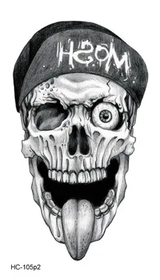 

Waterproof Temporary Tattoo Sticker on body art Mexican skull tatto stickers flash tatoo fake tattoos for girl women men