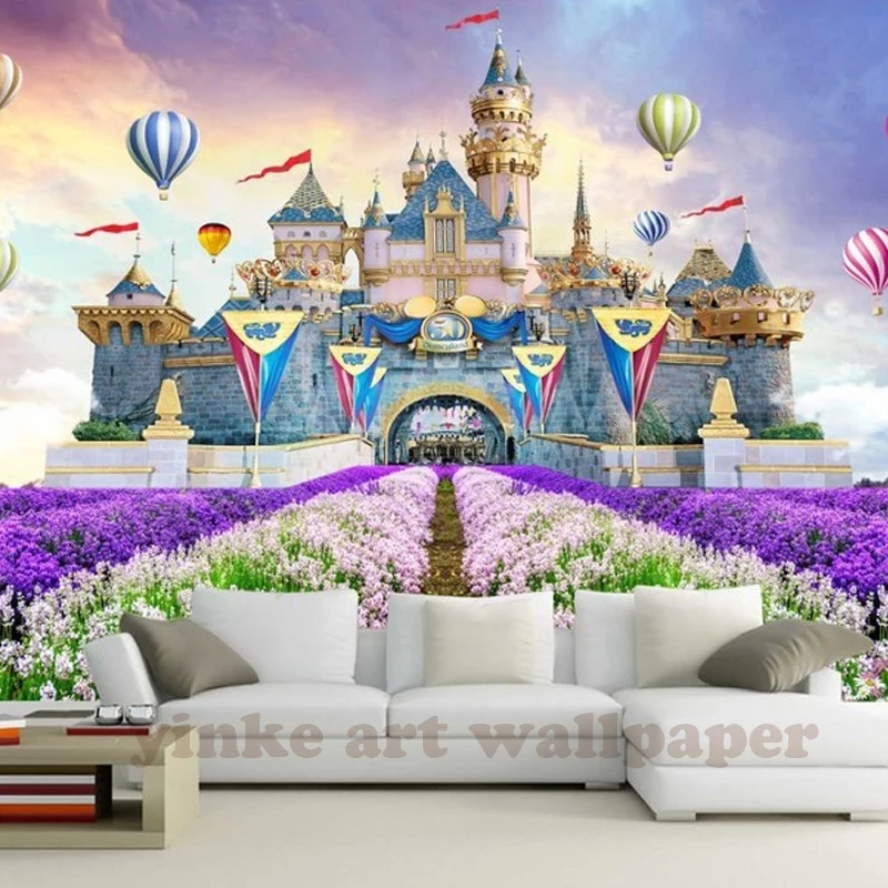 Пользовательские фото обои 3D стереоскопический замок fantasyland гостиная детская комната ТВ фон 3D Настенные обои