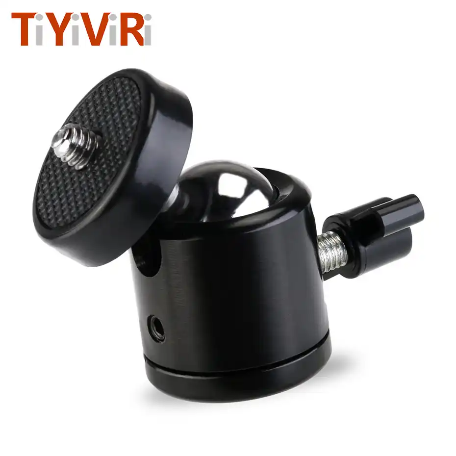 TiYiViRi Mini Ball Head 1/4" Mount for Camera Tripod ballhead for Nikon