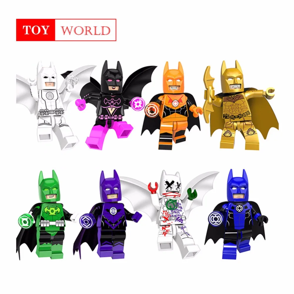 Super Heroes Batman Figures Lantern Corps Hero Joker Bat-Man Bricks Model Building Blocks Toys for Children Single Sale |