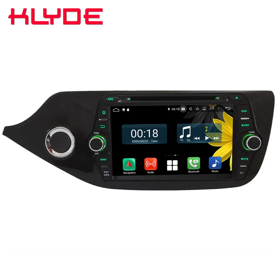 Best 8" Octa Core 4G Wifi Android 8.1 4GB RAM 64GB ROM RDS USB BT Car DVD Player Radio GPS Glonass Navigation For Kia Ceed 2012-2017 0