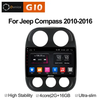 

HD 10.1 inch Android 8.1 Quad Core 2GB RAM+16GB ROM Car DVD For Jeep Compass 2010-2016 GPS Navigation Radio Stereo BT