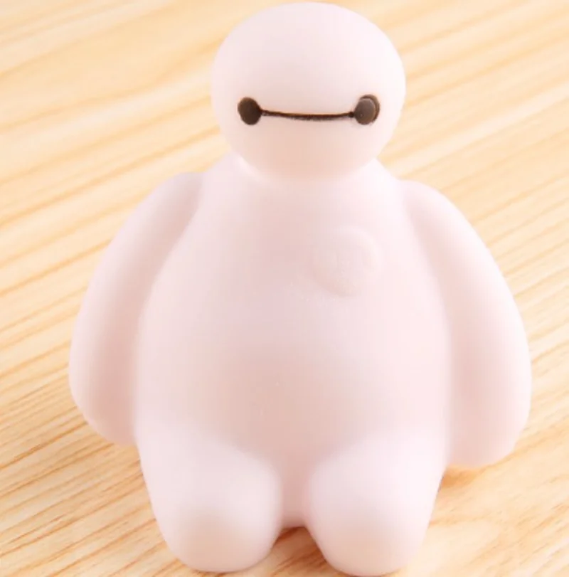 Baymax Action Figures Colorful Light Cute Table Bedroom Decoration Amazing Children Kids Girls Gift