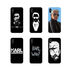 Karl Lagerfeld аксессуары телефон оболочки чехлы для huawei P8 9 Lite Nova 2i 3i GR3 Y6 Pro Y7 Y8 Y9 Prime 2017 2018 2019