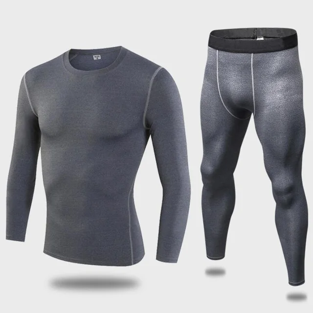 Men's tactical fleece thermal underwear sweat quick drying thermo