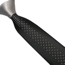 LAMMULIN мужские галстуки для костюма Серебряный Узел контрастный черный с серебряным узором в горошек Полосатый галстук микроволокнистый жаккард обтягивающий галстук 6 см