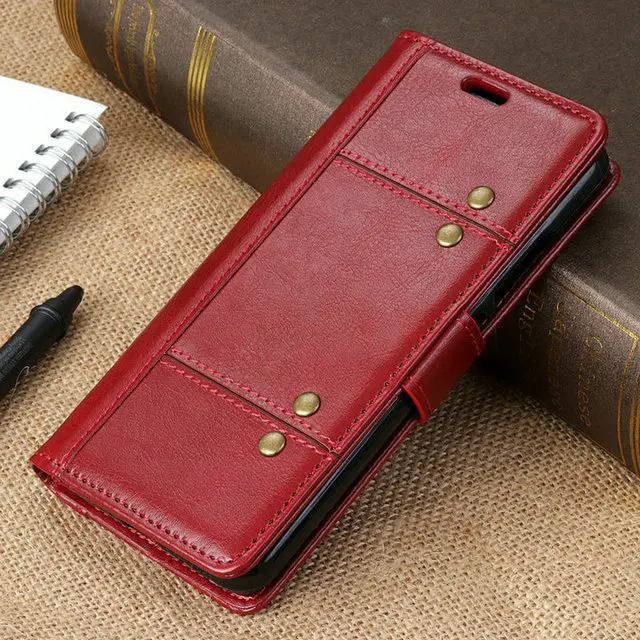 TOMMY3 винтажный кошелек Funda Book для Wiko Tommy 2 Plus Роскошный чехол из искусственной кожи с откидной подставкой для Wiko Tommy 3 PLUS чехлы для телефонов - Цвет: Красный