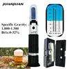 Retail Box Refractometer Beer Wort Wine ATC SG 1.000-1.130 Brix 0-32%, for Sugar Wine Beer Fruit 48%Off ► Photo 1/6