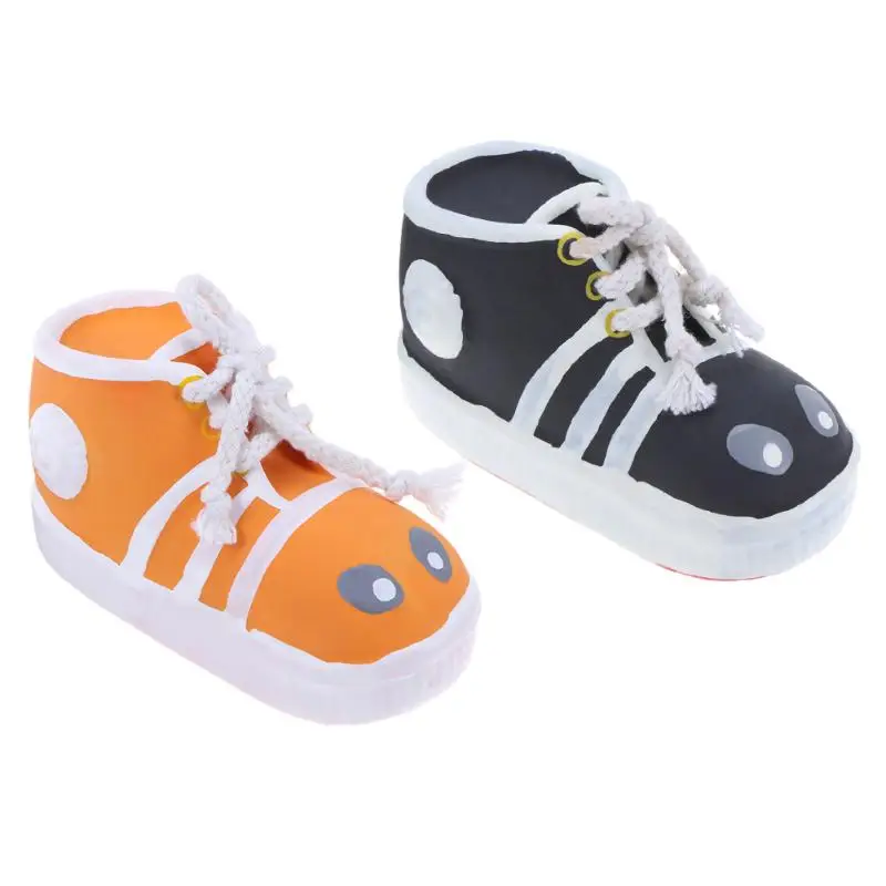 

Latex Shoes Pet Dog Chew Toy Bite-Resistant Sound Toys for Small Dogs Puppy Interactive Teeth Training Products