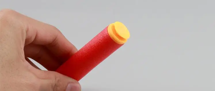 12pcs 8.5x2cm Red Sniper Rifle Bullets Darts for Nerf Mega Kids Toy Gun Foam Refill Darts Big Hole Head Sucker Bullets