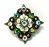 

Carft Item Western Concho with Screw Metal Flower Rhinestone Concho for Belt