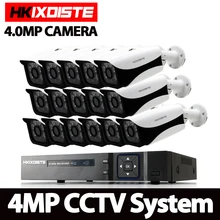 4MP 16CH 5 IN1 DVR Full HD CCTV Системы HDMI 1080 P видеорегистратор AHD 16 шт. 4.0MP пули дома видеокамера охранной системы видеонаблюдения Системы