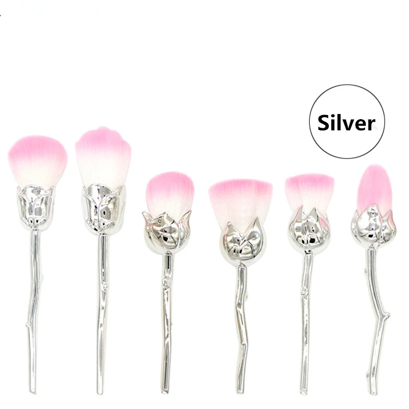 Sdreefge 1/6 pcs набор кистей для макияжа 3 цвета профессионального визажиста Румяна