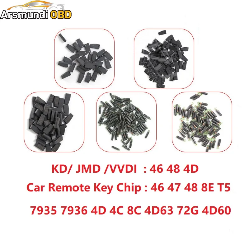 Автомобильный Дистанционный Ключ заготовка чип, 46, 47, 48(Европа), 8E T5 7935 7936 4D 4C 8C 4D63 72G 4D60 KD JMD VVDI 46 48 4D King копия чип Cloner