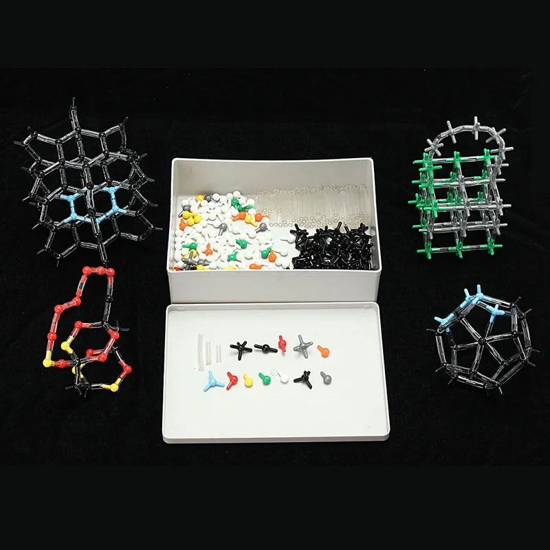 643pcs set Organic Chemistry Scientific Polymer Atom Molecular Model Teach Class Kit Set Crystal Structure Model