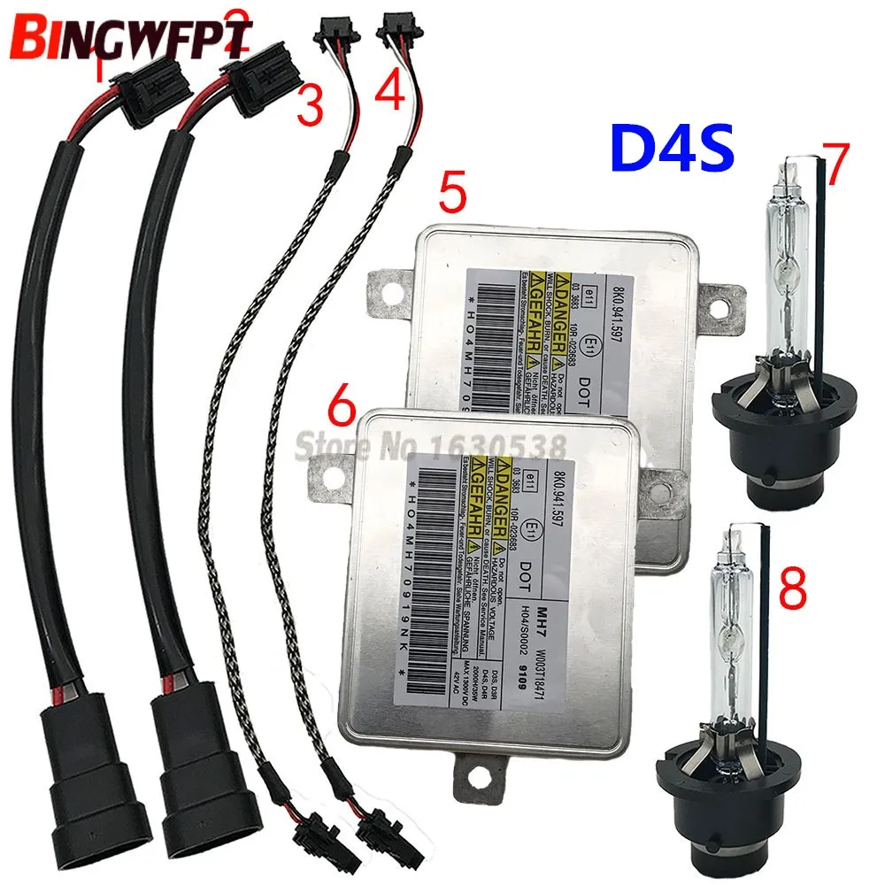 2 шт./комплект балласт ксенон + HID D4S Blub Для MARQUE для MITSUBISHI 8K0941597E / MH7 W003T22071 W003T18471|База|