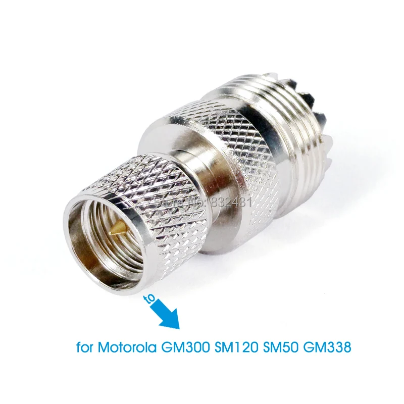 PL259 SO239 SL16 Женский к UHF мужской RF Coxial разъем адаптер для Motorola GM300 SM120 SM50 GM338 Автомобильная радио антенна