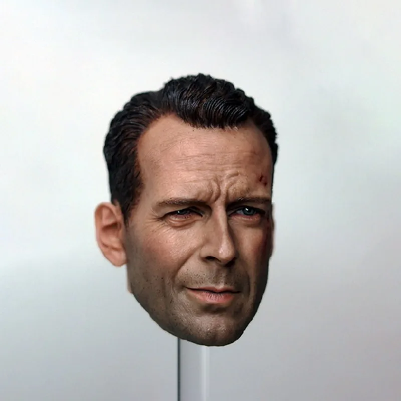 Never Die 1/6 Bruce Willis Carving Wounded Ver Male Head Sculpt For 12'' Figure 