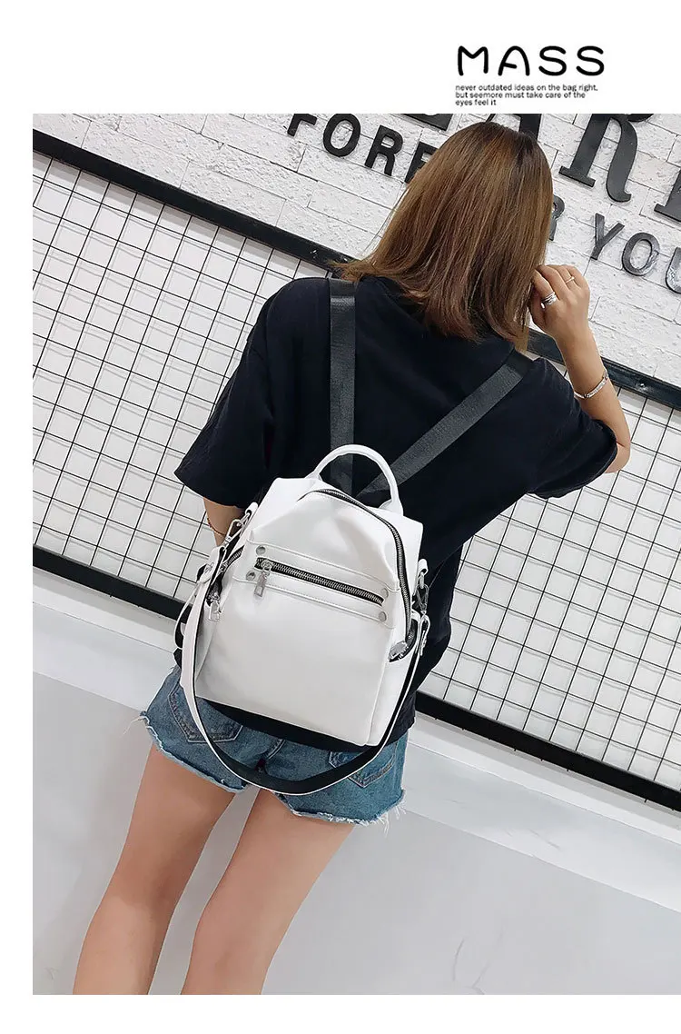 Multi-function Solid Travel Shoulder Bag Backpack