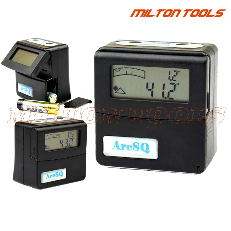 

Accurately Digital Angle Gauge bevel angle inclinometer protractor Tilt level box with Magnetic base + V-groove