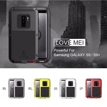 LOVEMEI чехол для экстремальных условий для Galaxy S9 S9 Plus чехол алюминиевый металлический чехол для samsung Galaxy S9+ чехол противоударный защитный экран