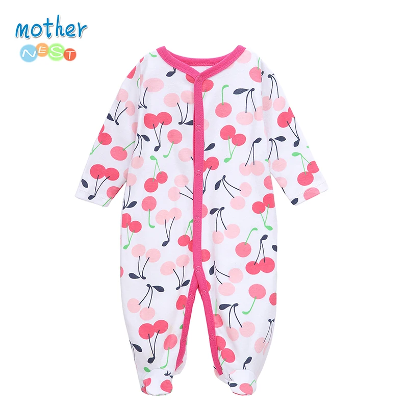 

Mother Nest 2017 Winter Baby Rompers Clothes Newborn Boy Girl 100% Cotton Long Sleeves Baby Jumpsuit Clothing Baby Products
