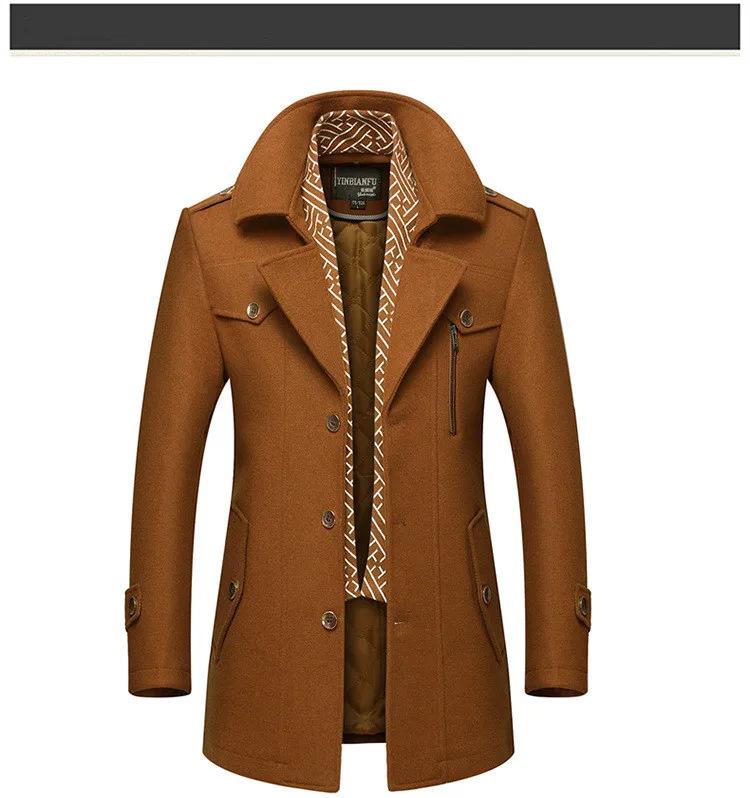 BOLUBAO мужское теплое шерстяное пальто осень зима мужская модная повседневная шерстяная Верхняя одежда мужское шерстяное пальто высокого качества