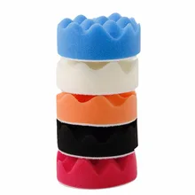 Новая 5 шт. " 4" " 7" мягкая пилка вафельная полирующая пена полировочные колодки для полировки автомобиля