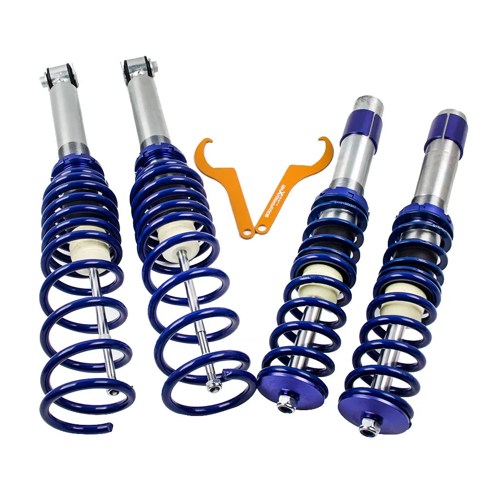 

Suspensions Adj Coilovers Kit For 97-03 BMW E39 5-Series Sedan 1995-2003 Blue Coilover Spring Shock Absorber Struts